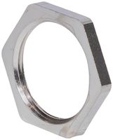 Controdado esagonale M20 ottone nichelato