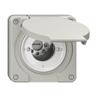 NUP-Drehschalter NEVO, 3/1L, ohne Zylinder, KS, 2-1-2-1, lichtgrau