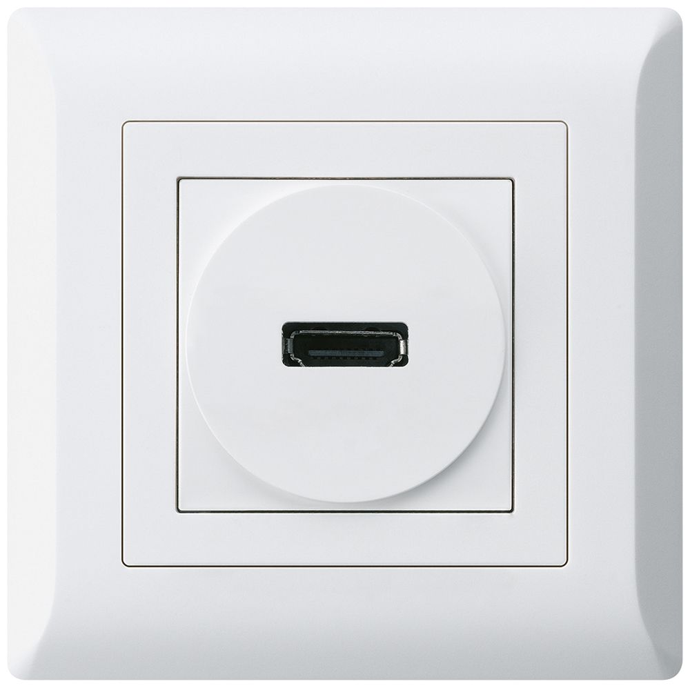UP-Anschlussdose kallysto.line HDMI mit Schraubanschluss weiss