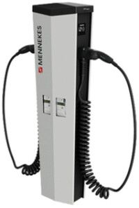 Ladestation AMEDIO Pro+ R 22 PnC 3PH 44kW 2×22kW IP54 352×1362×252mm 4m