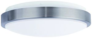 LED-Deckenleuchte DOTLUX LUNAsilver HF 18W 1950lm 3000/4000/5700K IP44 Ø330mm Si