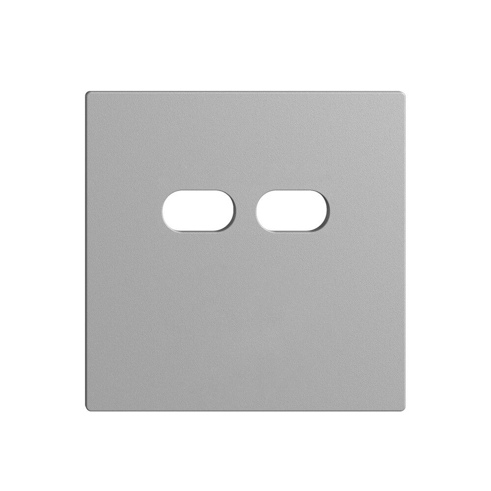 Montageset Feller EDIZIOdue für Steckdose USB 18W 2×Typ C silver