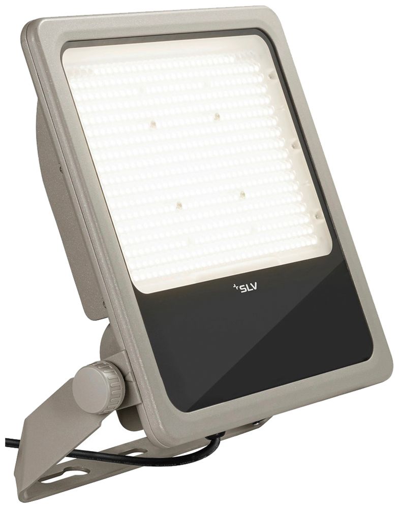 LED-Strahler SLV FLOODLIGHT 200W 32400lm 840 IP66 105° 458×387×65mm grau