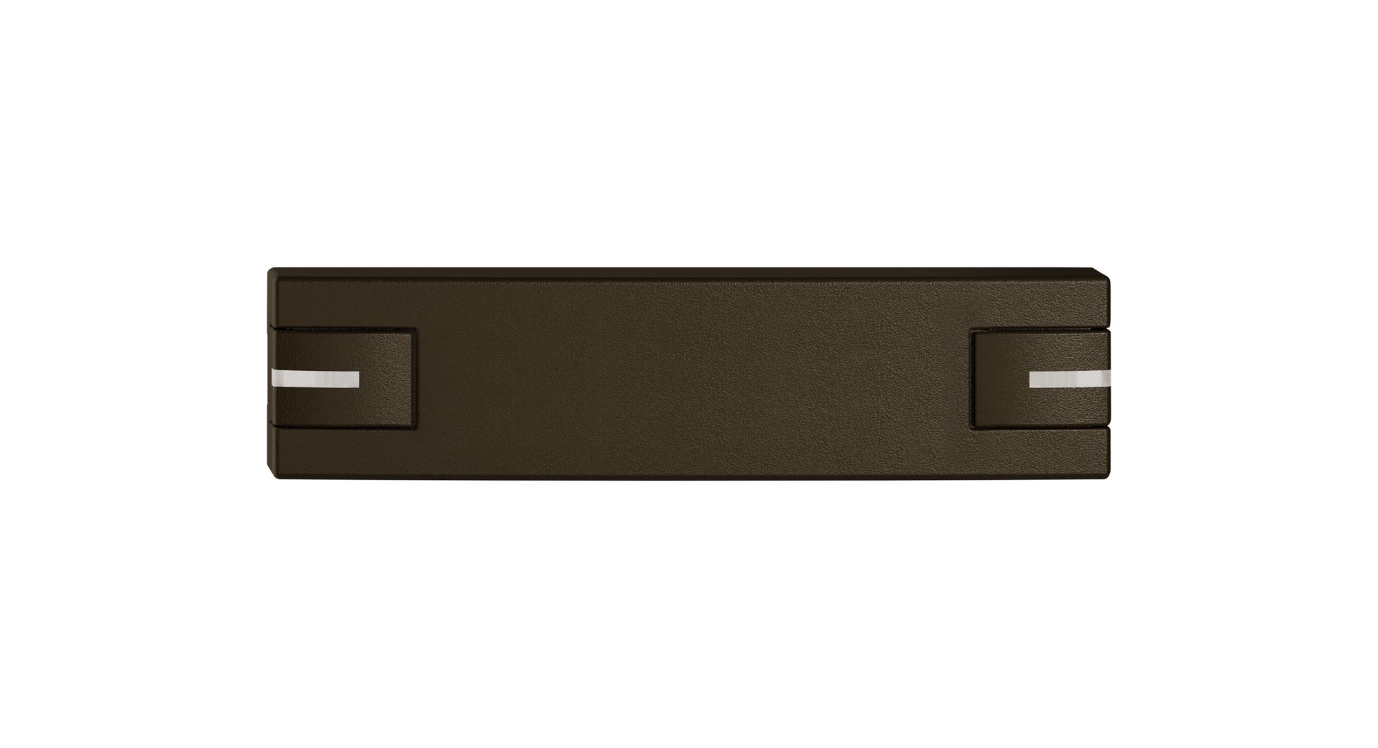 Poussoir 1/8 EDIZIO.liv SNAPFIX® p.KNX&UNI a.LED comm.à 2 touches br