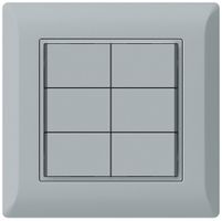 UP-Taster KNX KLI 6×Tasten 6×Betätigungspunkte LED grau
