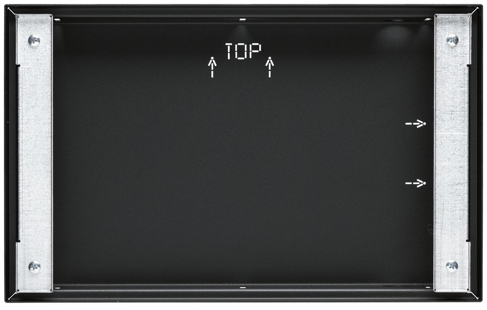 UP-Einbaugehäuse Hager schwarz WDW101 für 10" Touch-Panel