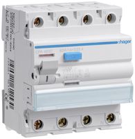 Fehlerstrom-Schutzschalter Hager RCCB (RCD) 4P 400V 0.03A Typ A 63A 4TE