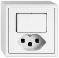 AP-Kombination EDIZIO.liv SNAPFIX® 2×AR+T23 ws