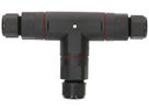 Raccord de câble MH dérivation T 3×0.5…2.5mm² Ø6.5…11mm Ø30×88×142mm IP68 noir