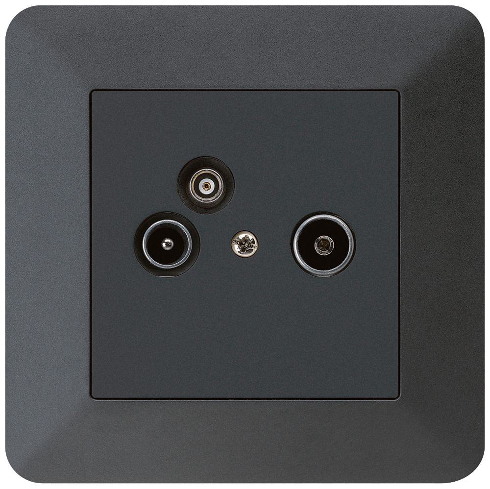 UP-Antennendose R/TV-Daten kallysto.trend 19dB schwarz