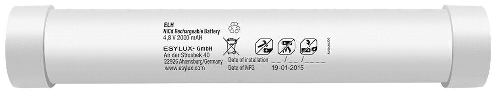 Akku ESYLUX ELH SM NiCd 2000mAh
