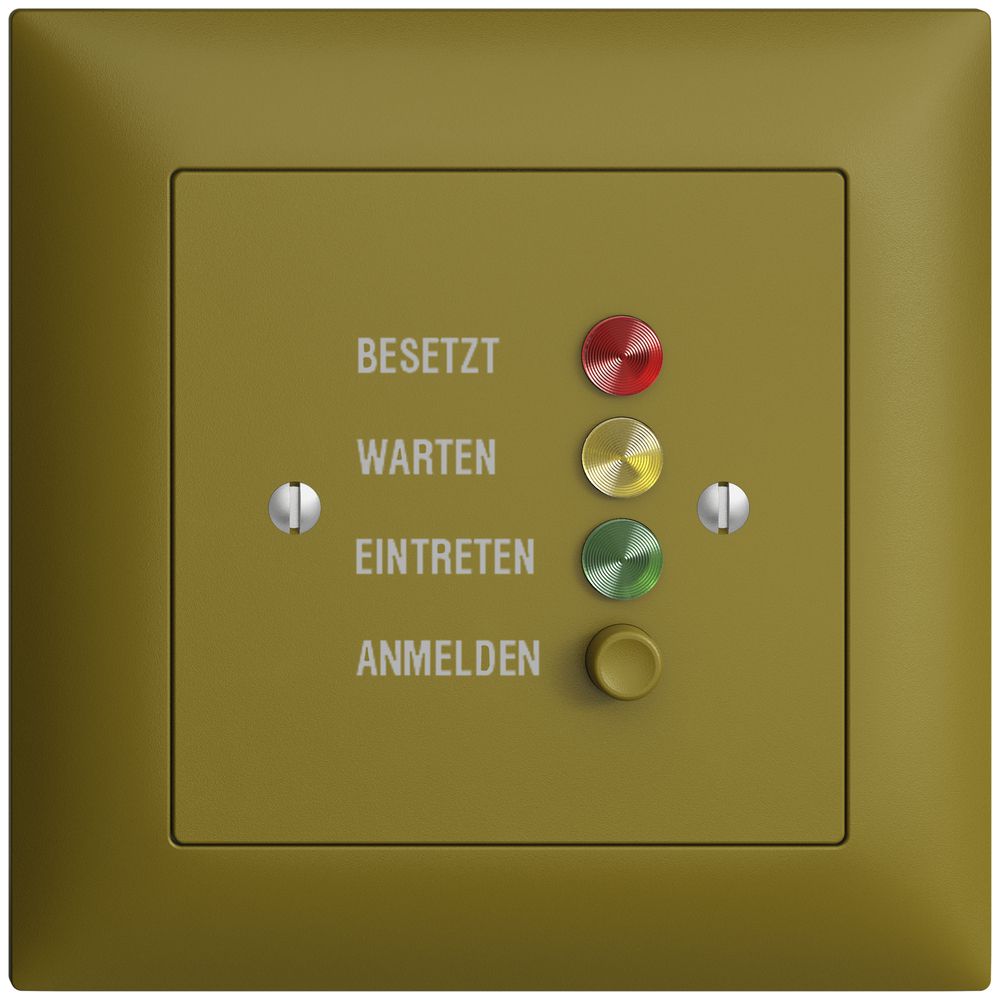 UP-Türstation für Rufleuchte deutsch, EDIZIOdue olive