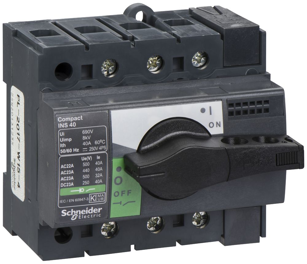 EB-Lasttrennschalter Schneider Electric NS-I 40 3L grau/schwarz