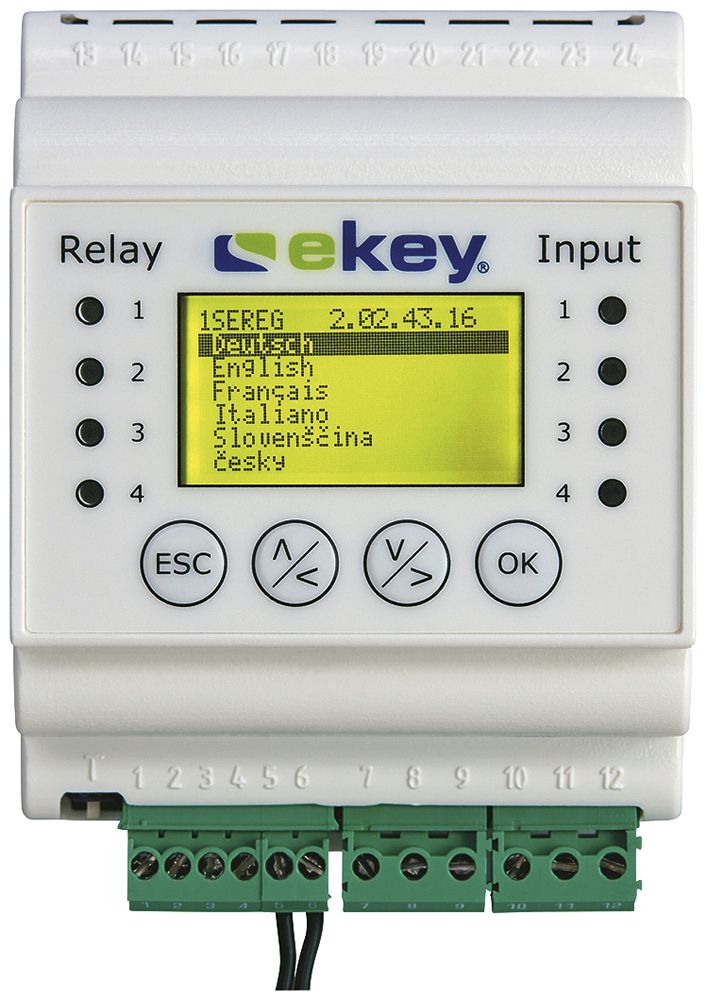 Unità di comando AMD Hager ekey-home REG 1 bianco