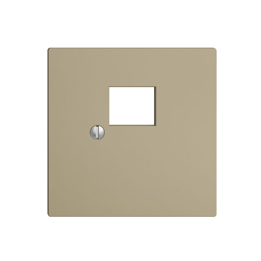 Placca frontale 1×RJ45 EDIZIOdue sand R&M swissline