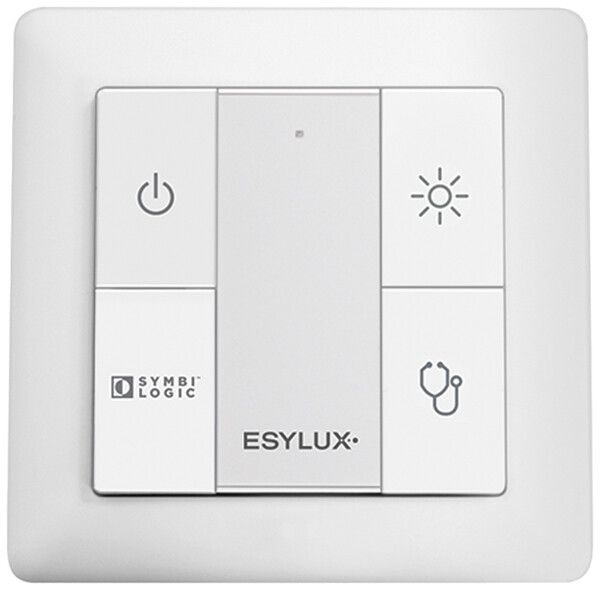 Poussoir ENC ESYLUX DALI, 4-fois, pour scènes lumière de chambre patient