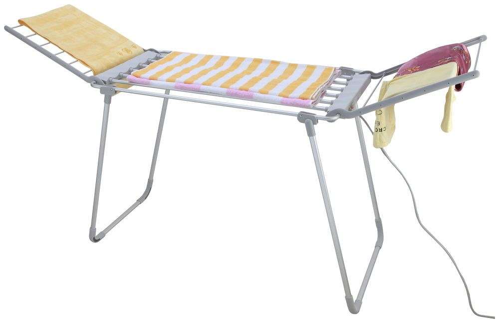 Wäscheständer Arina, 100W 230V 2.4kg 39.4°C 147×94×54cm grau