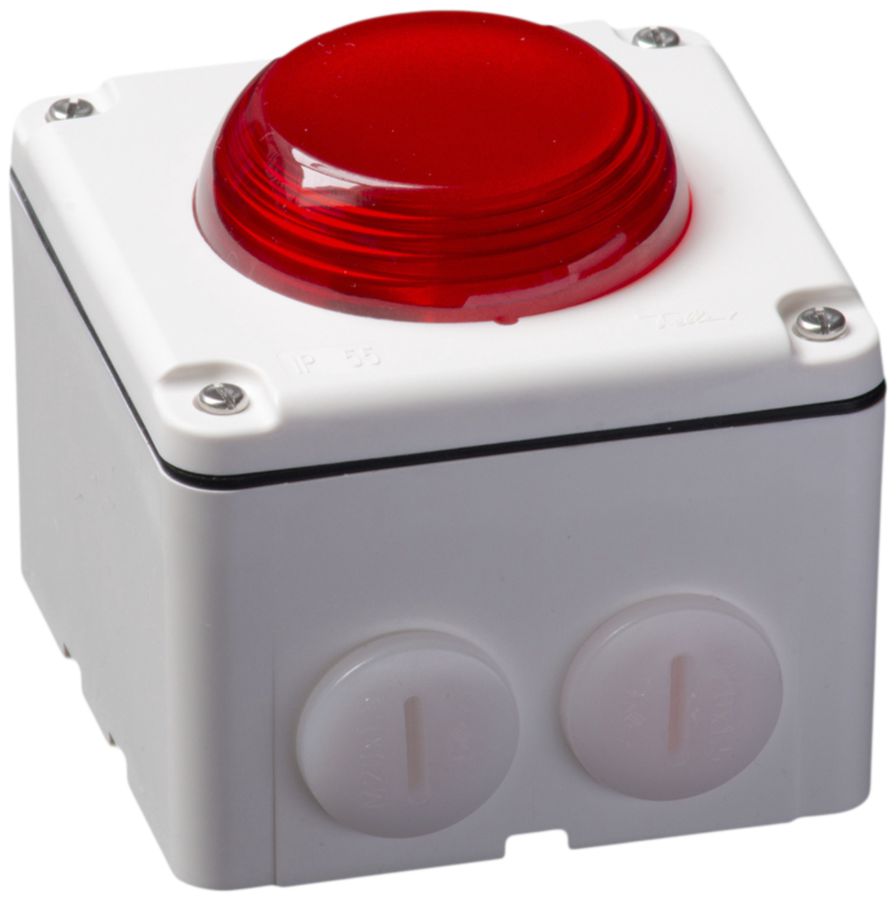 Blitzleuchte Hugentobler Typ 18 NAP 12VUC rot