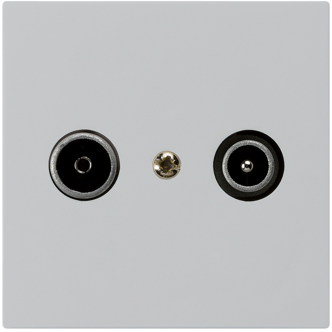 Prise de passage ENC kallysto R/TV 14dB gris clair