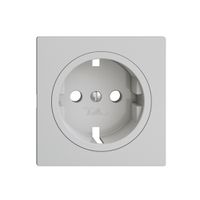 Piatta frontale EDIZIOdue F per presa SCHUKO, 60×60 mm grigio chiaro
