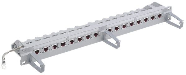 Rangierfeld 19" Kat.6A 16RJ45/s 1HE
