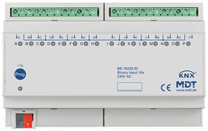 REG-Binäreingang KNX MDT BE-16230.02 16-Kan 230VAC 8TE