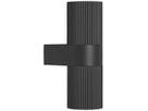 Applique Nordlux Kyklop Ripple 2×GU10 25W IP54 Ø86×140mm nero