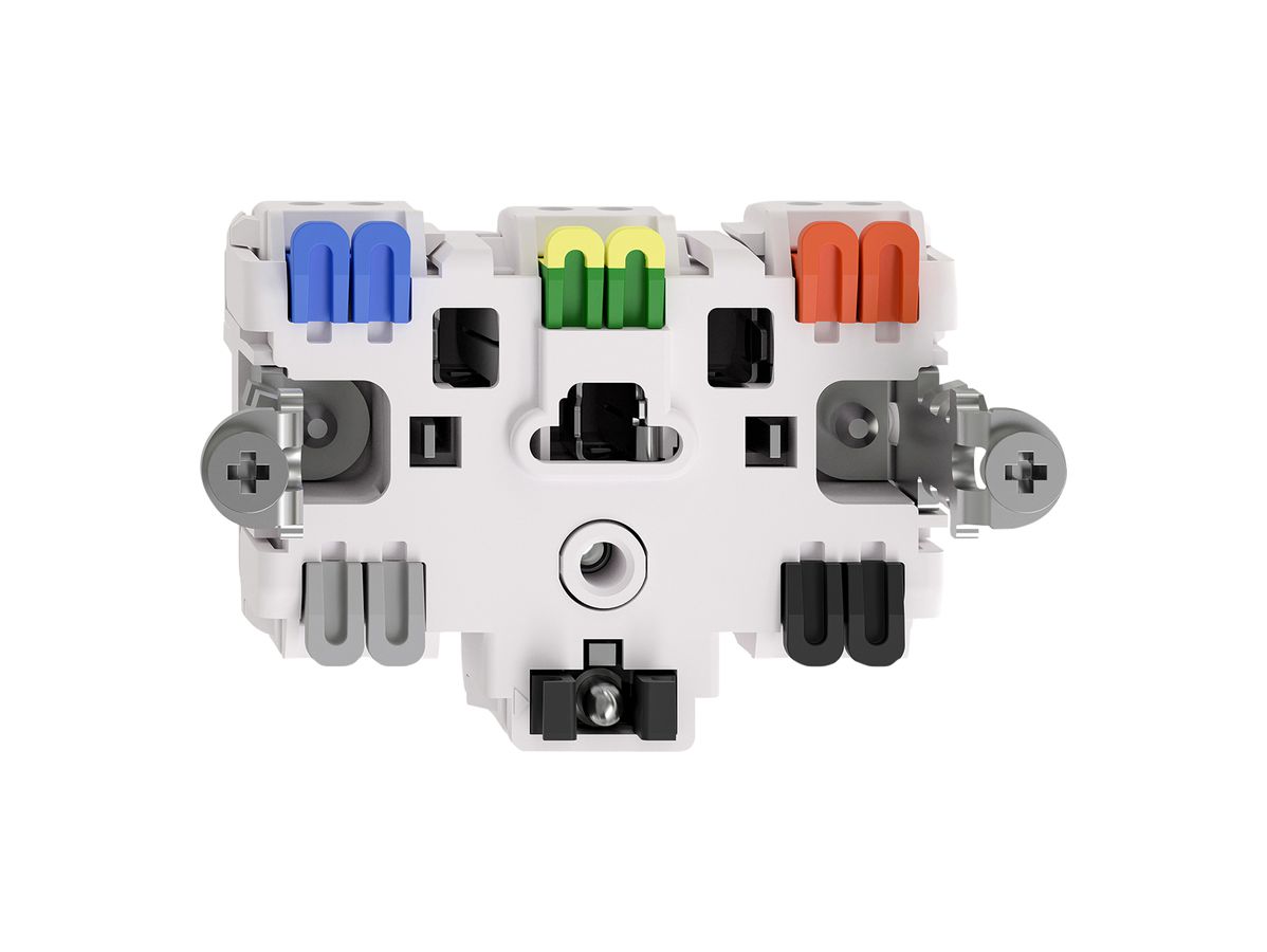 Einsatz Steckdose FH T23 16A mit LED rot Steckklemmen