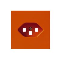 Placca frontale kallysto T23 arancione 60×60 per presa con morsetti innesto