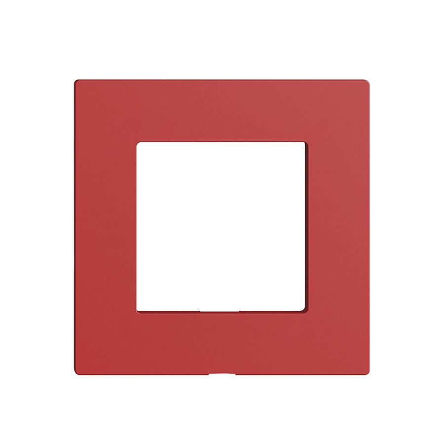 Plaque frontale Edue Wiser p.kit d.recouvrement, s.gravure, IP20, 60×60mm, berry