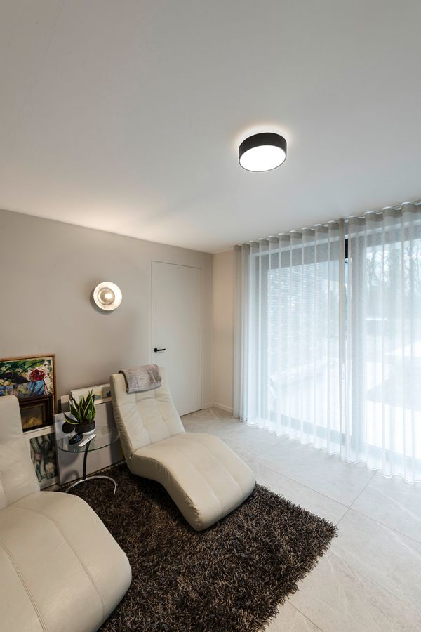 LED-Deckenleuchte SLV MEDO 30 12W 1200lm 927/930/940 IP50 DIM Ø280mm schwarz