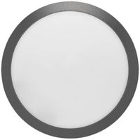 Plafoniera/lampada a muro LED ESSENTIEL 1000lm 9W ON/OFF Ø300mm antracite