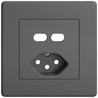 Kit de montage ENC EDIZIO.liv SNAPFIX® pour combinaison USB C+C/prise T13 grf