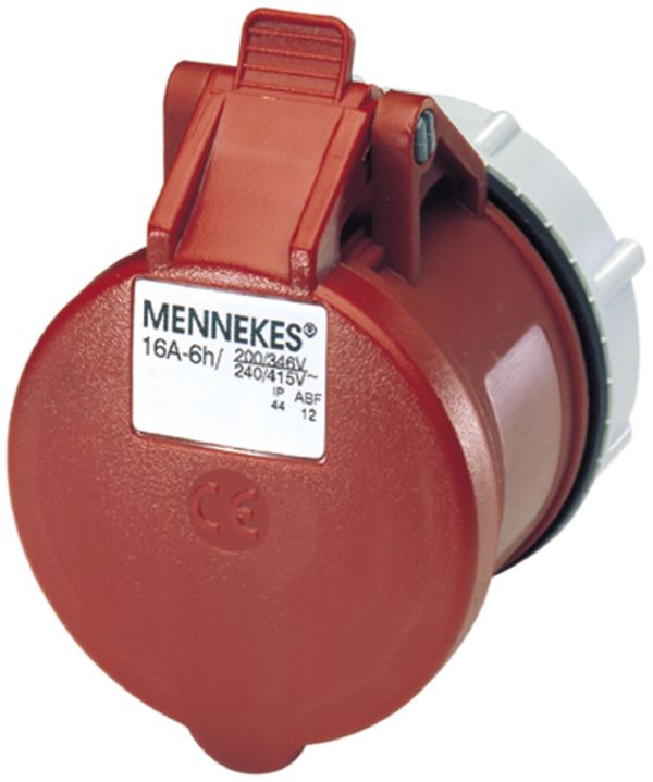 EB-Steckdose Mennekes 32A 3LNPE rot