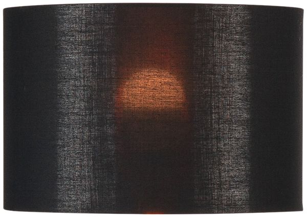 Paralume SLV FENDA, Ø300×200mm nero/rame