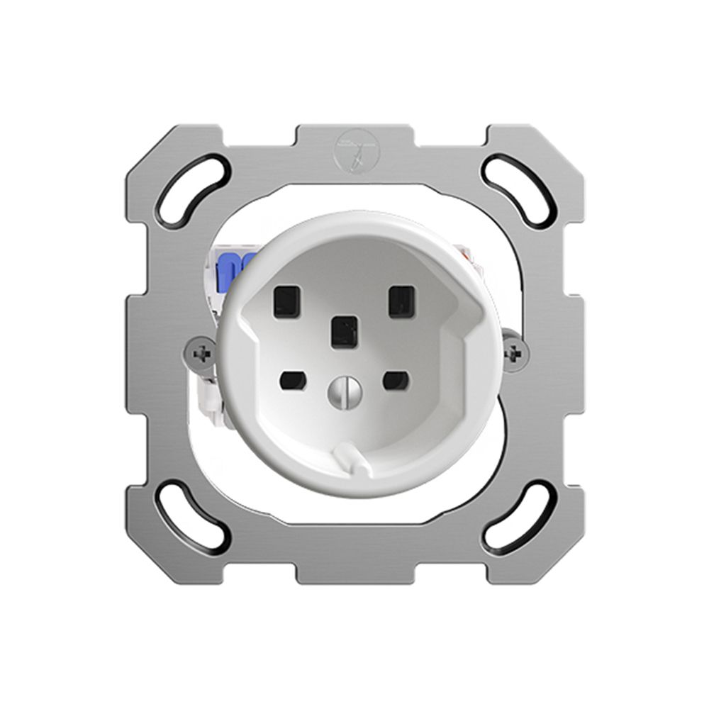 Prise ENC FH T25 16A blanc, avec bornes enf.