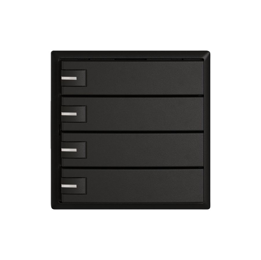 Pulsante universale EDIZIO.liv UNI SNAPFIX® 12…48V c.LED blu 4× com.1T ne