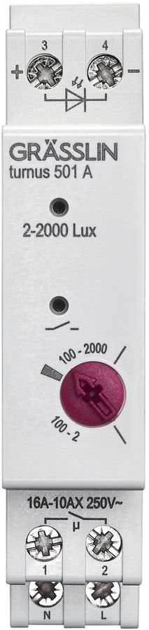 REG-Dämmerungsschalter turnus 501 A, mit Helligkeitsfühler, 1 S, 2600 W