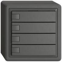 AP-KNX-Taster RGB EDIZIO.liv SNAPFIX® Temperaturfüh.o.LED 4×Taste 1-Tbed.dgu