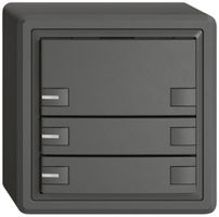 Pulsante universale AP EDIZIO.liv UNI SNAPFIX® c.LED RGB 3× com.2T grs