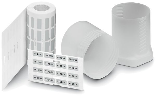 Etikettenrolle EML R SR silber 70×32mm, selbstklebend