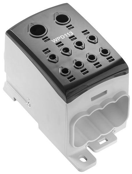 Bloc de distribution WM WPD 113 1P 353A 2×entr 8×sort 1.5…35mm² 1.5…185mm²
