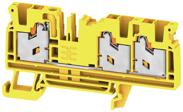 Borne de passage joignable WM S3C 4mm² 32A 1000V ressort 3×1 DIN35 jn