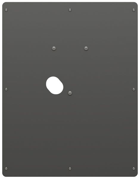 Plaque d'adaptation Wallbox Eiffel Tethered gris 430×334×1.5mm