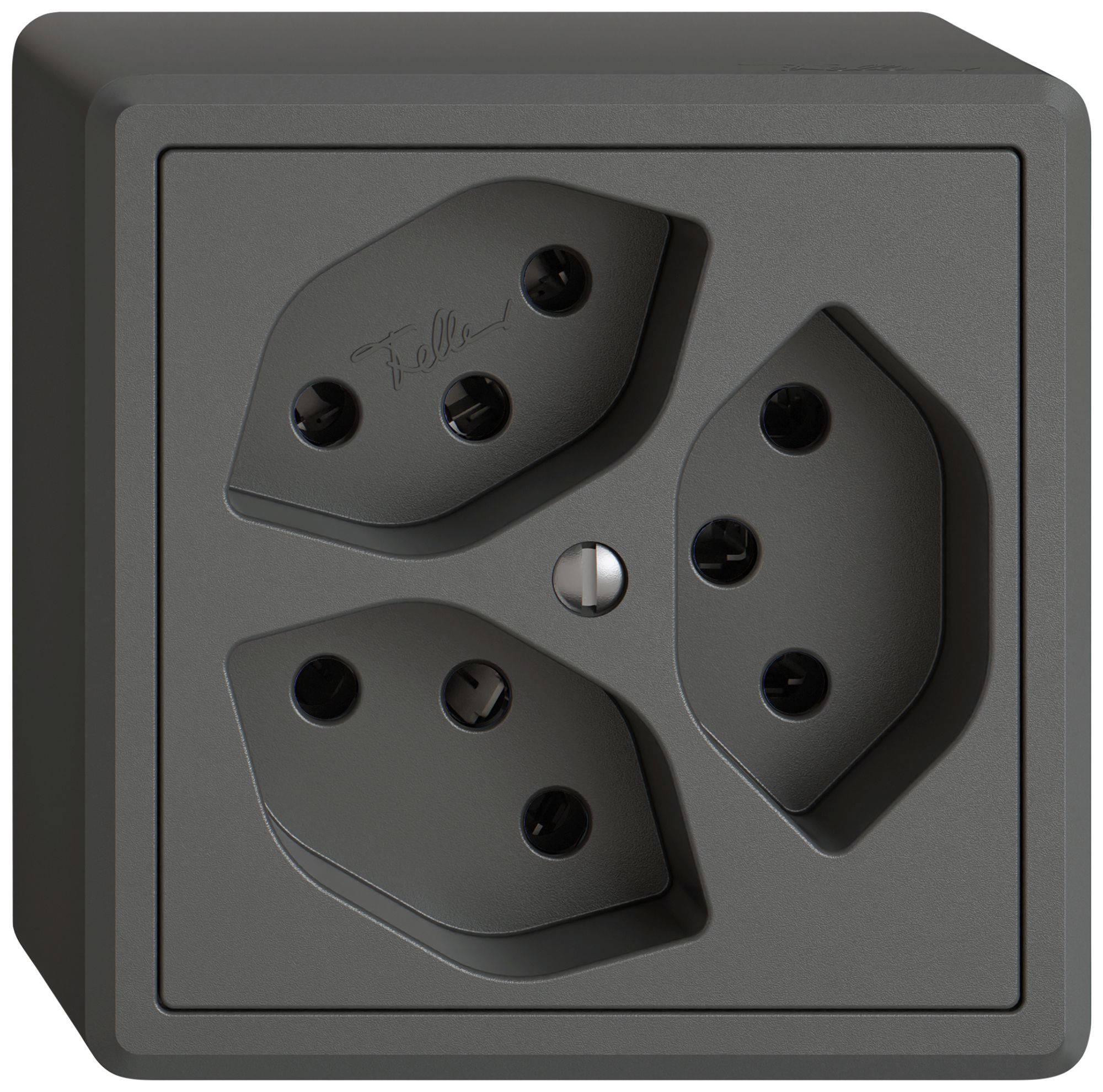 Presa AP EDIZIO.liv SNAPFIX® 3×T13 3×S grs