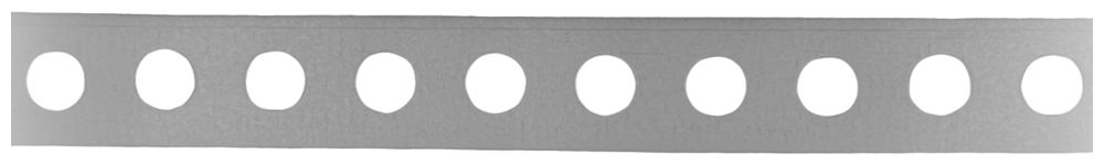 Bande perforée ELBRO 27×1.5mm Ø6.75mm non-traité aluminium l=50m