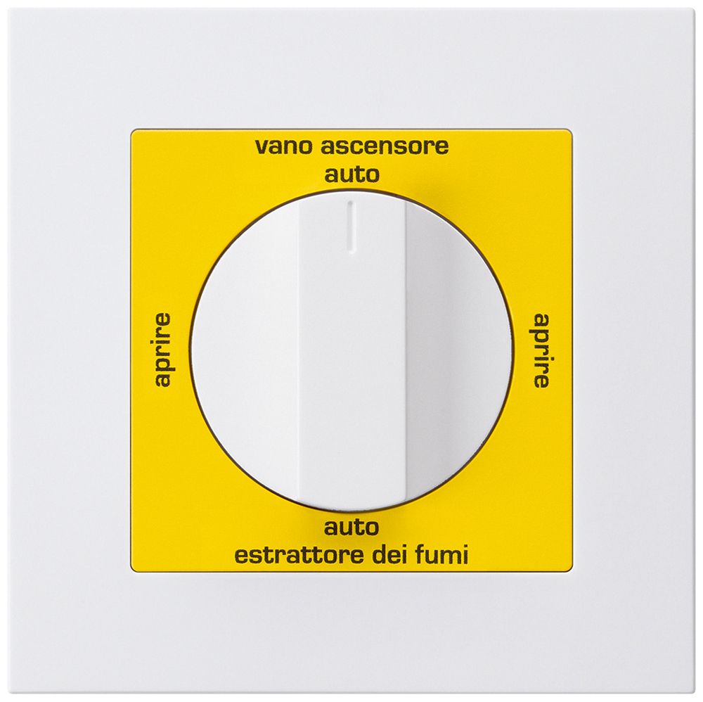 UP-Drehschalter kallysto.pro für Rauchabzug Text italienisch weiss