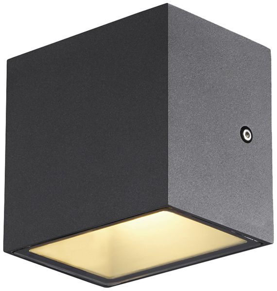 LED-Wandleuchte SLV SITRA S SINGLE 6.2W 620lm 3000/4000K IP65 anthrazit