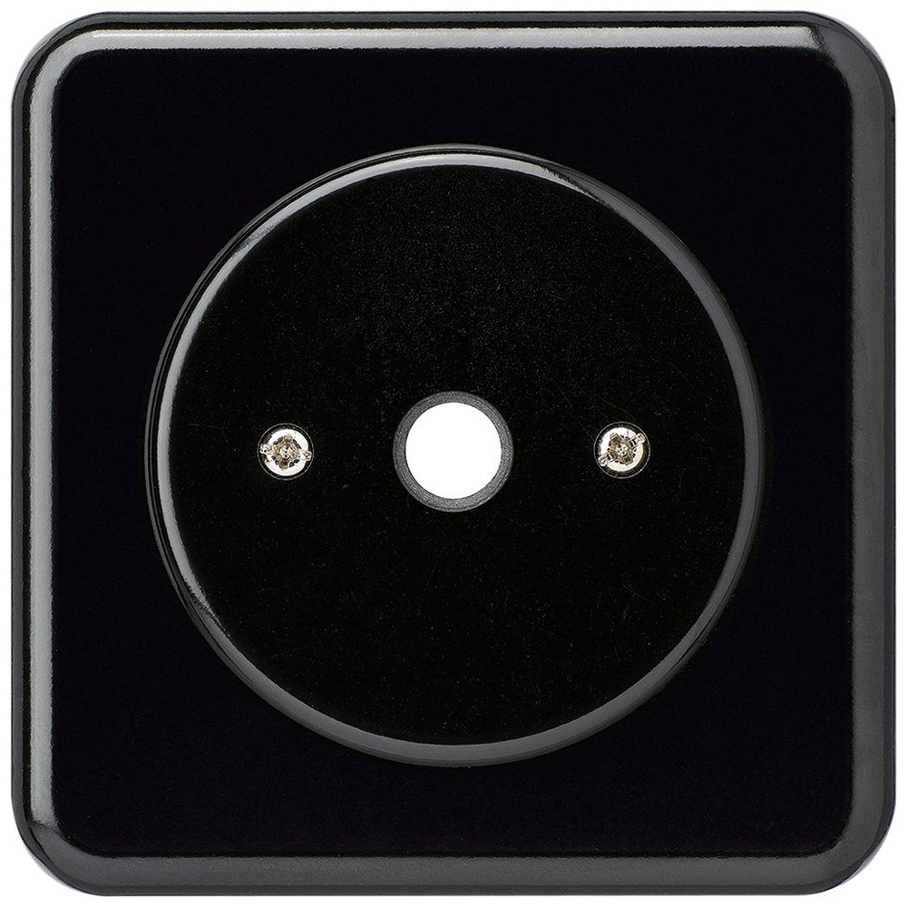 UP-Durchgangsdose basico schwarz Ø11mm ohne Klemmeneinsatz