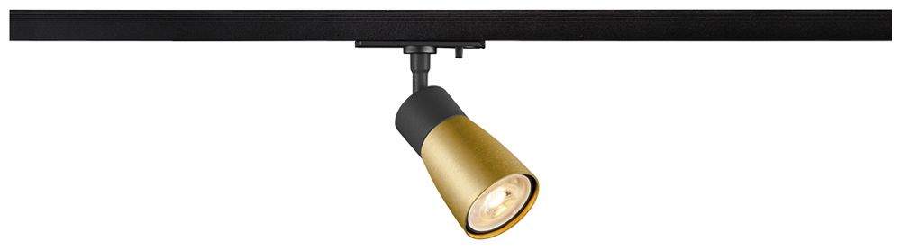 Spot SLV PURI 2.0 Dome GU10 1×6W REG AD1PH Ø55mm nero/oro